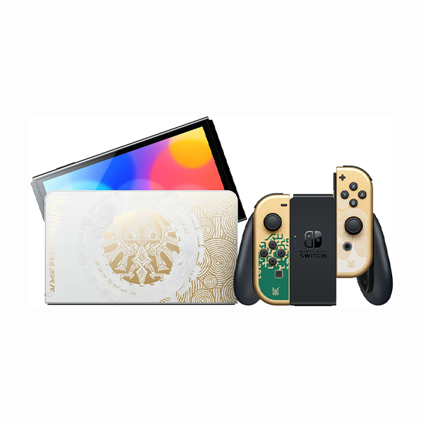 Игровая приставка Nintendo Switch OLED Model Zelda: Tears of the Kingdom Edition 64 ГБ золотой (Gold)