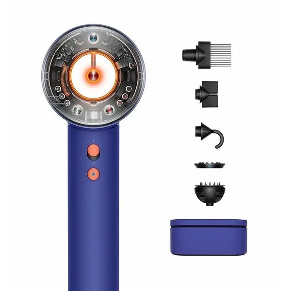 Стайлер Dyson Supersonic Nural HD16 синий (Prussian Blue / Topaz Orange)