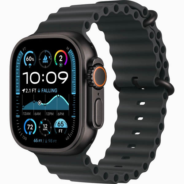 Чехол Silicone Case для Silicone Case для Apple Watch Ultra 2 черный (Satin Black)