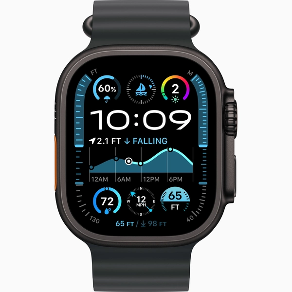 Чехол Silicone Case для Silicone Case для Apple Watch Ultra 2 черный (Satin Black)