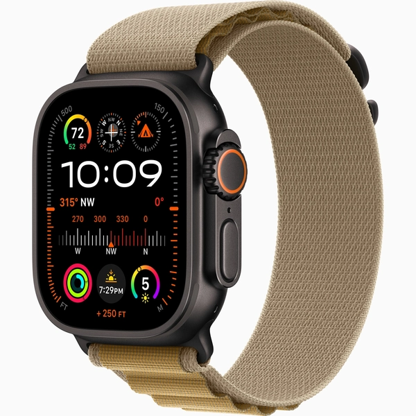 Чехол Silicone Case для Silicone Case для Apple Watch Ultra 2 черный титан (Black Titanium)