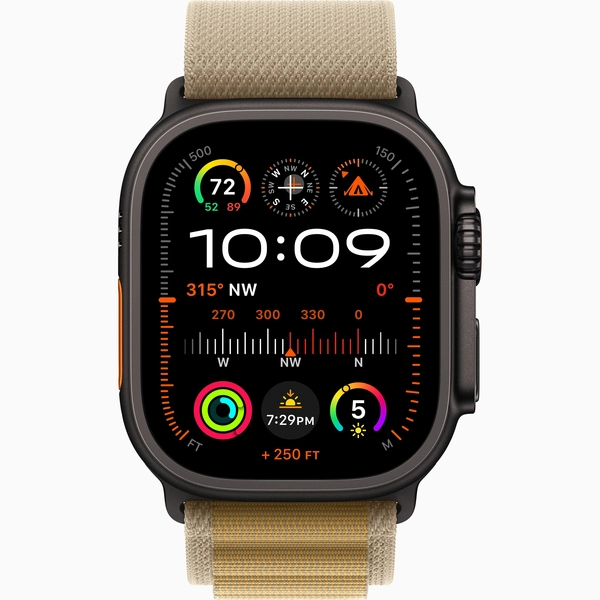 Чехол Silicone Case для Silicone Case для Apple Watch Ultra 2 черный титан (Black Titanium)