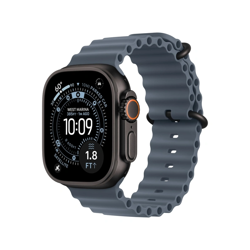 Чехол Silicone Case для Silicone Case для Apple Watch Ultra 3 49mm черный титан (Black Titanium)