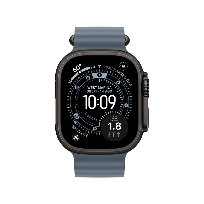 Чехол Silicone Case для Silicone Case для Apple Watch Ultra 3 49mm черный титан (Black Titanium)