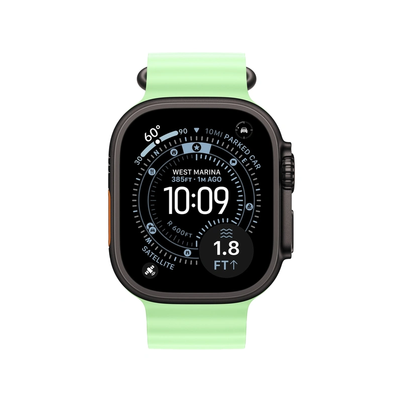 Чехол Silicone Case для Silicone Case для Apple Watch Ultra 3 49mm черный титан (Black Titanium)