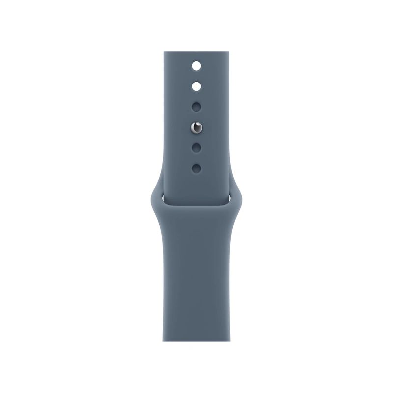 Чехол Silicone Case для Смарт-часы Apple Watch S11 42mm «Space Gray» с ремешком Sport Band «Anchor Blue серый (Space Gray)
