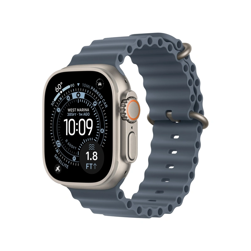 Чехол Silicone Case для Silicone Case для Apple Watch Ultra 3 49mm Natural серый титан (Natural Titanium)