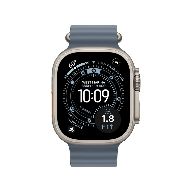 Чехол Silicone Case для Silicone Case для Apple Watch Ultra 3 49mm Natural серый титан (Natural Titanium)
