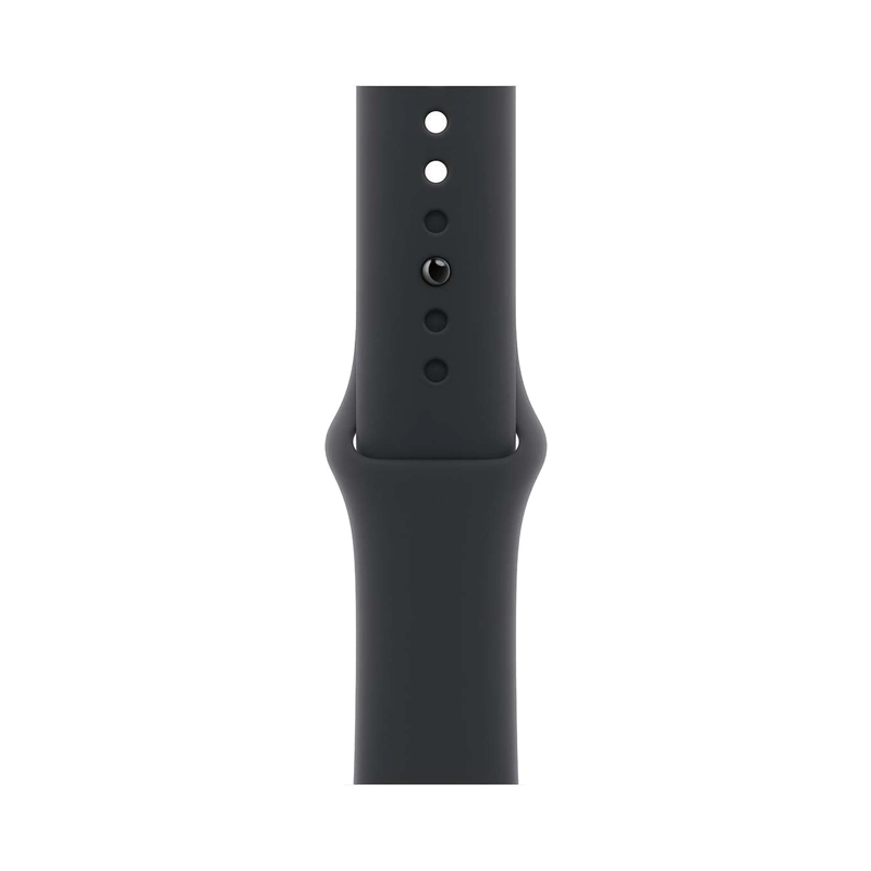 Чехол Silicone Case для Смарт-часы Apple Watch SE3 44mm «Midnight» с ремешком Sport Band «Midnight черный (Midnight)