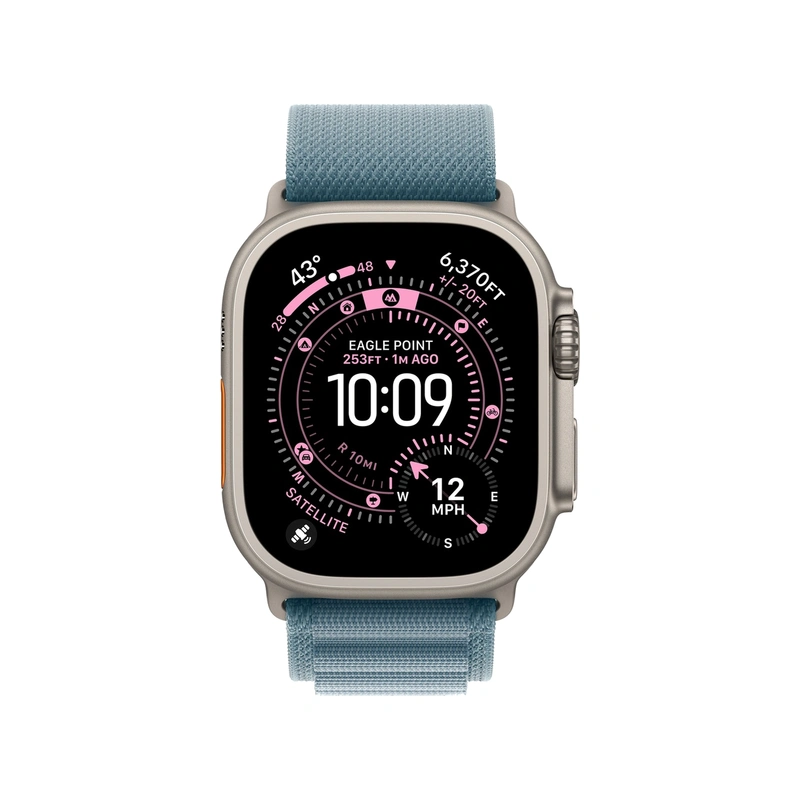 Чехол Silicone Case для Silicone Case для Apple Watch Ultra 3 49mm Natural голубой (Light Blue)