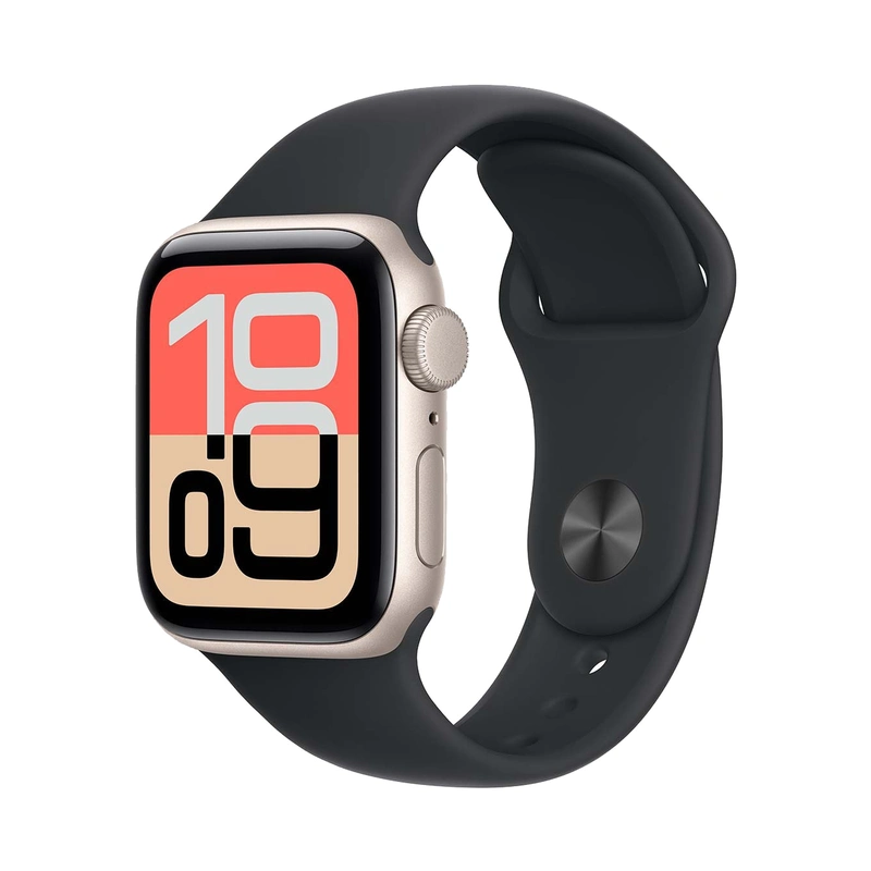 Silicone Case для Silicone Case для Apple Watch SE3 40mm «Starlight» Case with Sport Band «Midnight