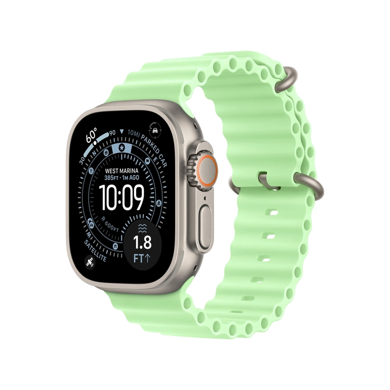 Чехол Silicone Case для Silicone Case для Apple Watch Ultra 3 49mm Natural серый титан (Natural Titanium)