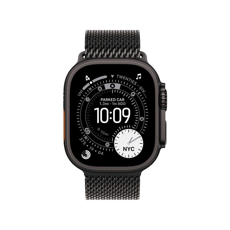 Чехол Silicone Case для Silicone Case для Apple Watch Ultra 3 49mm черный титан (Black Titanium)