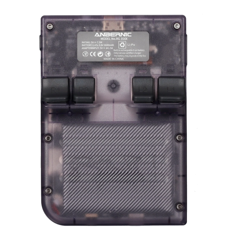 Игровая приставка Anbernic RG35XX (2024) фиолетовый (Transparent Purple)