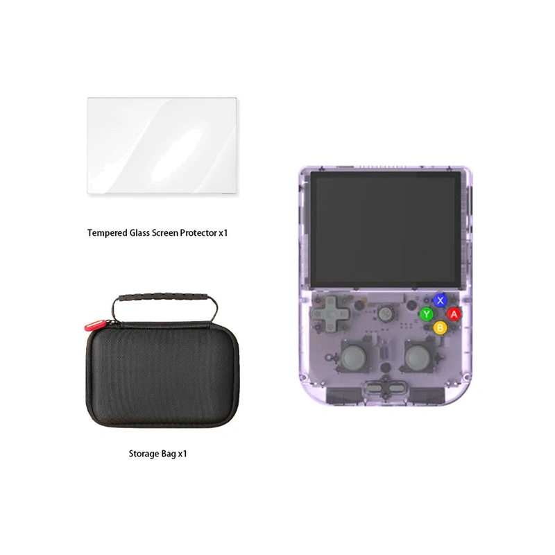 Игровая приставка Anbernic RG405V 128 ГБ фиолетовый (Transparent Purple)