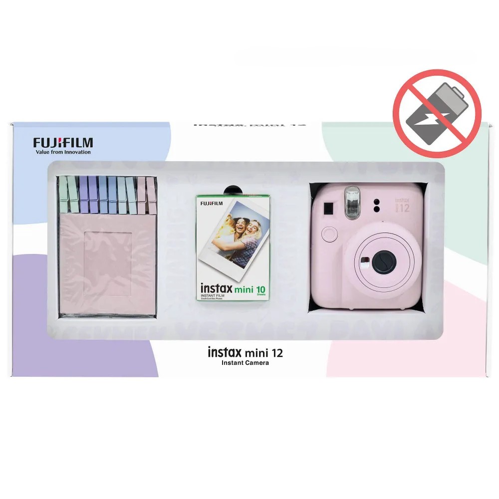 Фотоаппарат моментальной печати Фотоаппарат Набор 3в1 Фотоаппарат FUJIFILM instax Mini 12