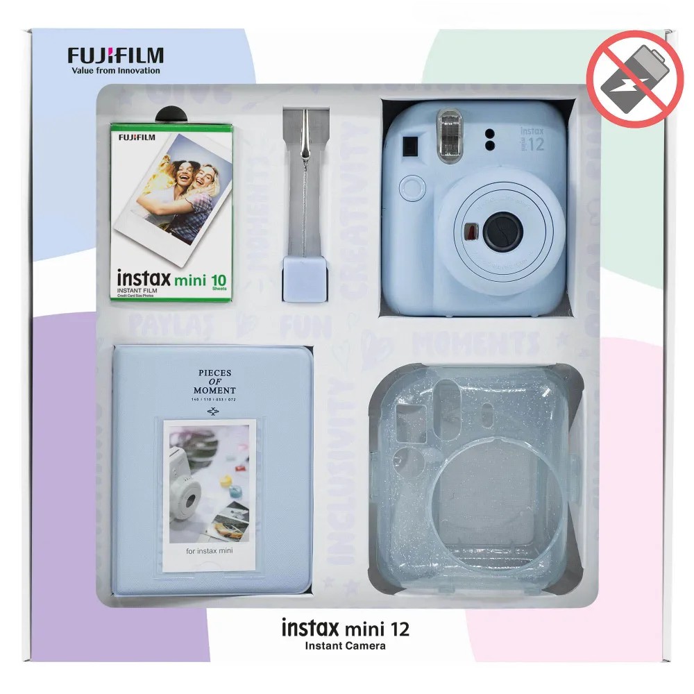 Фотоаппарат моментальной печати Fujifilm Instax Mini 12 синий (Pastel Blue)