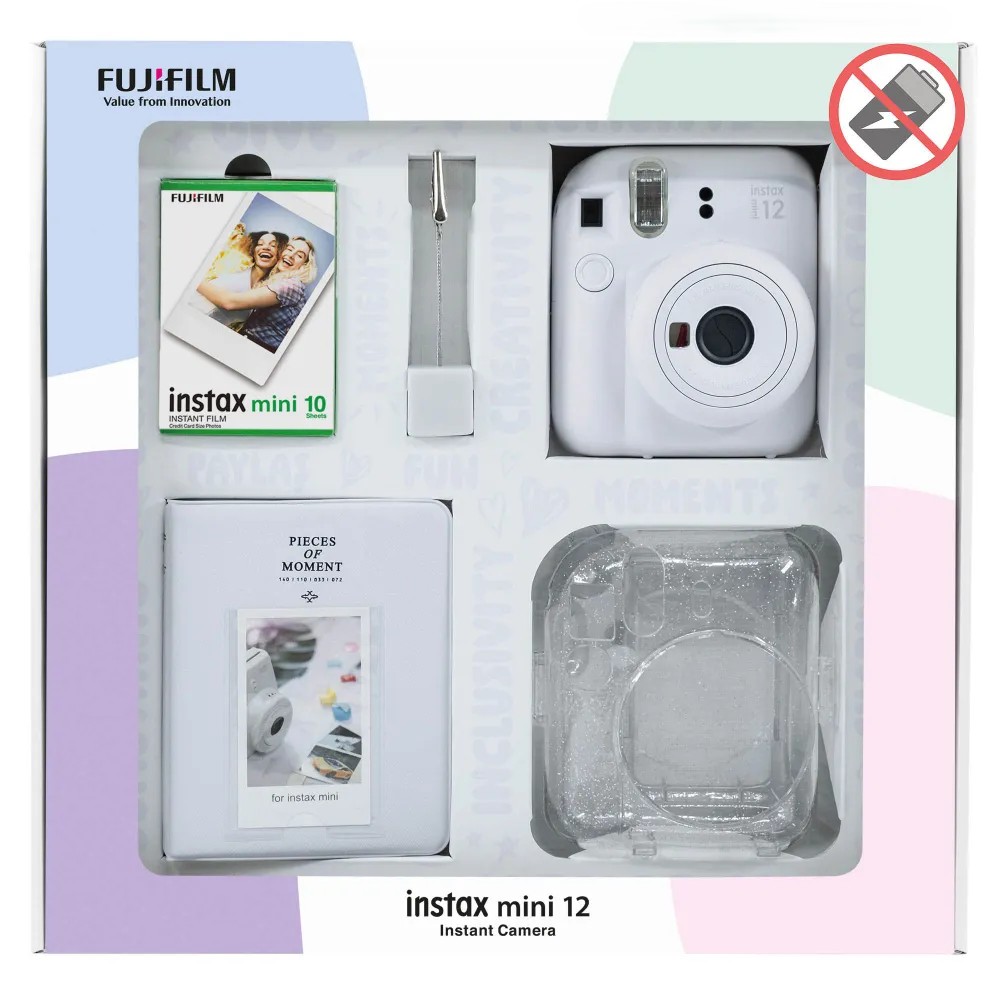 Фотоаппарат моментальной печати Fujifilm Instax Mini 12 белый (Clay White)