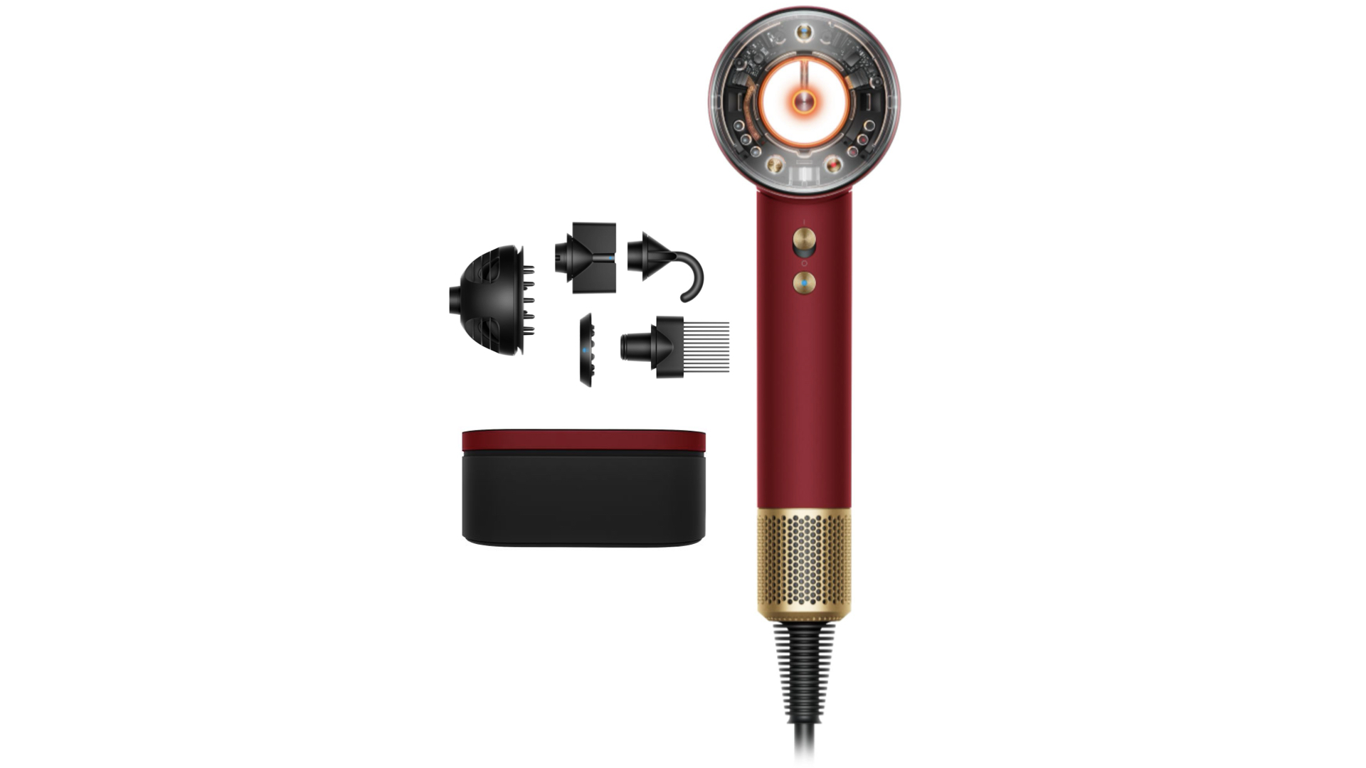 Стайлер Dyson Supersonic Nural HD16 красный (Red Velvet / Gold)