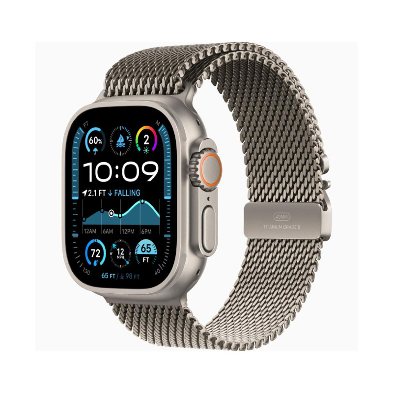 Apple Silicone Case для Apple Watch Ultra 2 (2024) 49 mm Titanium Milanese Loop M